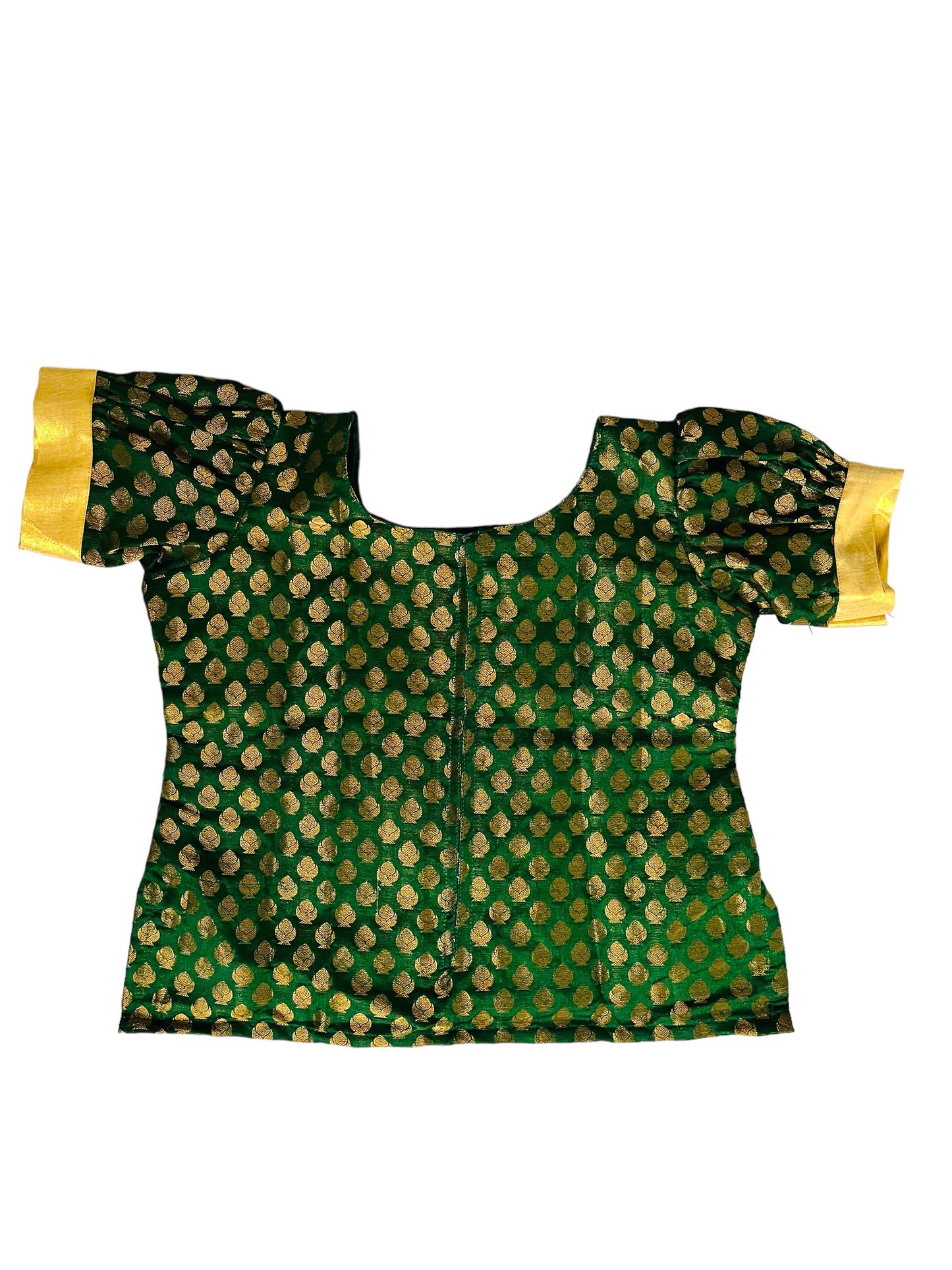 Small girls Pattu Pavada |Green gold Skirt blouse | Kerala  Onam Dawani|| | Indian dress|Kids Pattupavada| Age  4-5 | Kerala Saree
